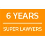 6 Year Super Lawyers Badge