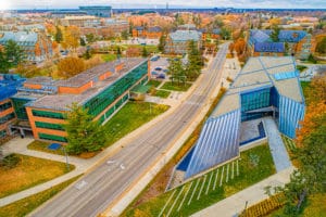 Michigan State University Campus Fall Views. Beautiful Architecture