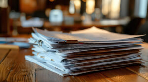 stack of papers
