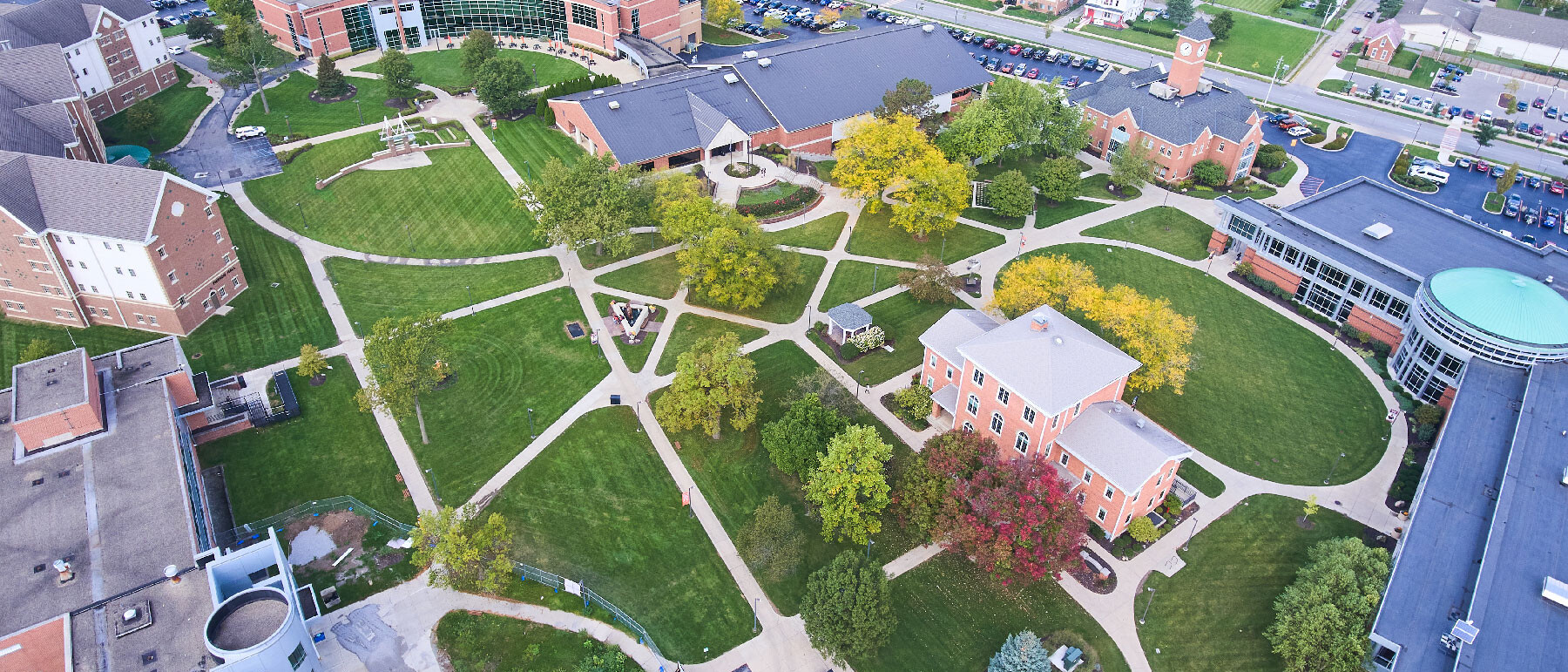 aerial view of campus